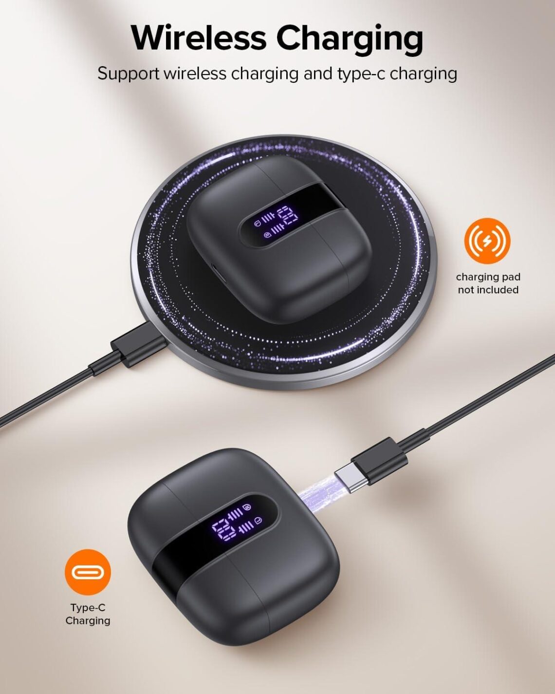 Best Wireless Earbuds – TAGRY Bluetooth Headphones 60H Playback LED Display Waterproof Review