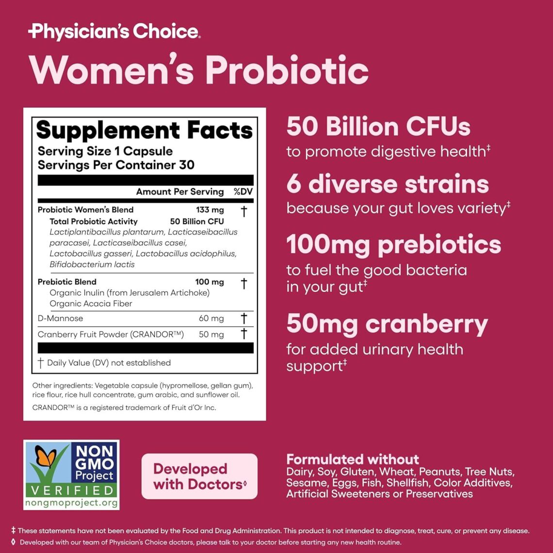 Best Women’s Probiotic – Physician’s CHOICE 50B CFU for Her Review