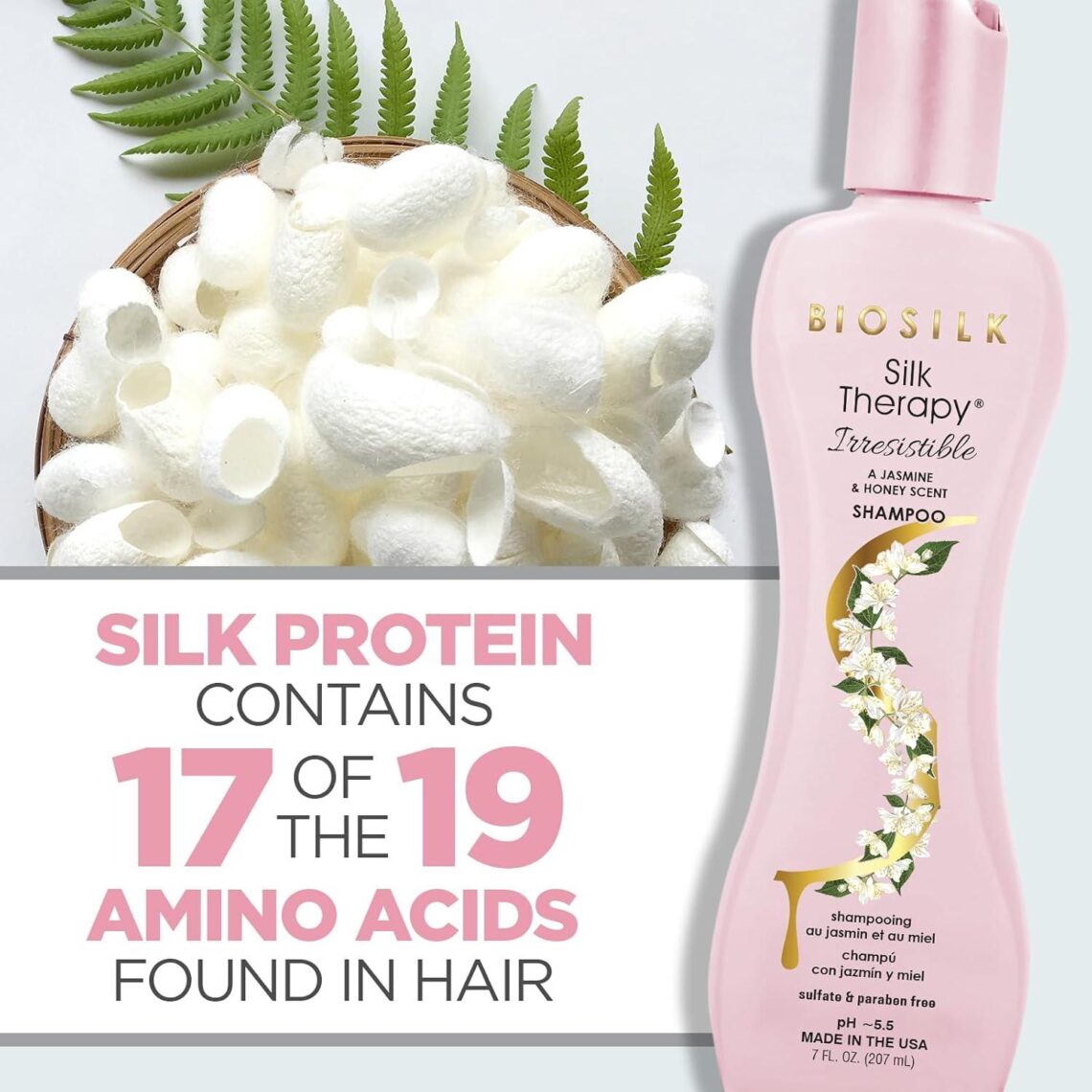 Best Hair Shampoo – BioSilk Irresistible Frizz Control, Jasmine & Honey