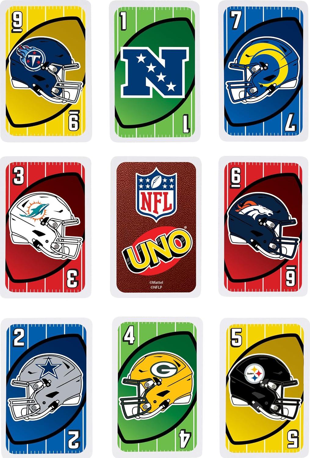 Best NFL Card Game – Mattel UNO NFL in Storage & Travel Tin for Kids & Families Review