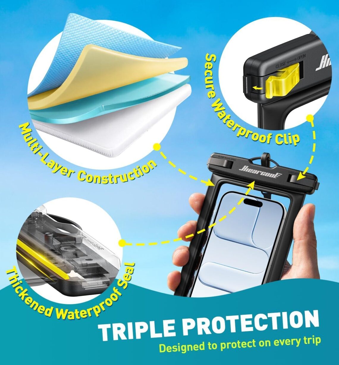 Best Waterproof Phone Pouch – Hiearcool IPX8 Case for iPhone 17/16/15/14 Review