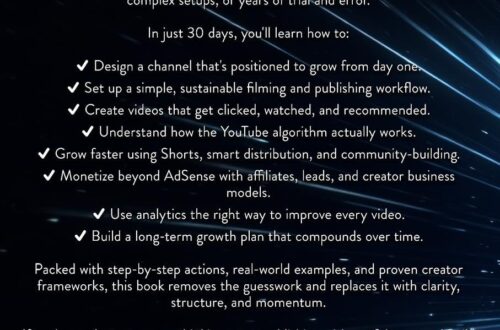 Best YouTube Growth Strategy – YouTube Success in 30 Days – A Beginner’s Step-by-Step Blueprint to Build an Audience, Create Viral Content, and Make Money Online