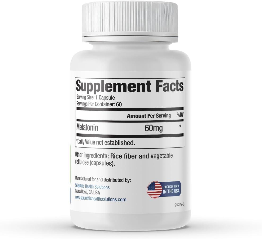 Best Sleep Aid – Melatonin 60mg | Vegan, Non-GMO & Gluten-Free Review