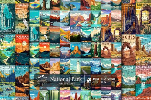Best Travel & Outdoors – National Parks Puzzle for Adults 1000 Pieces, Scenic Mountain Landscape Review