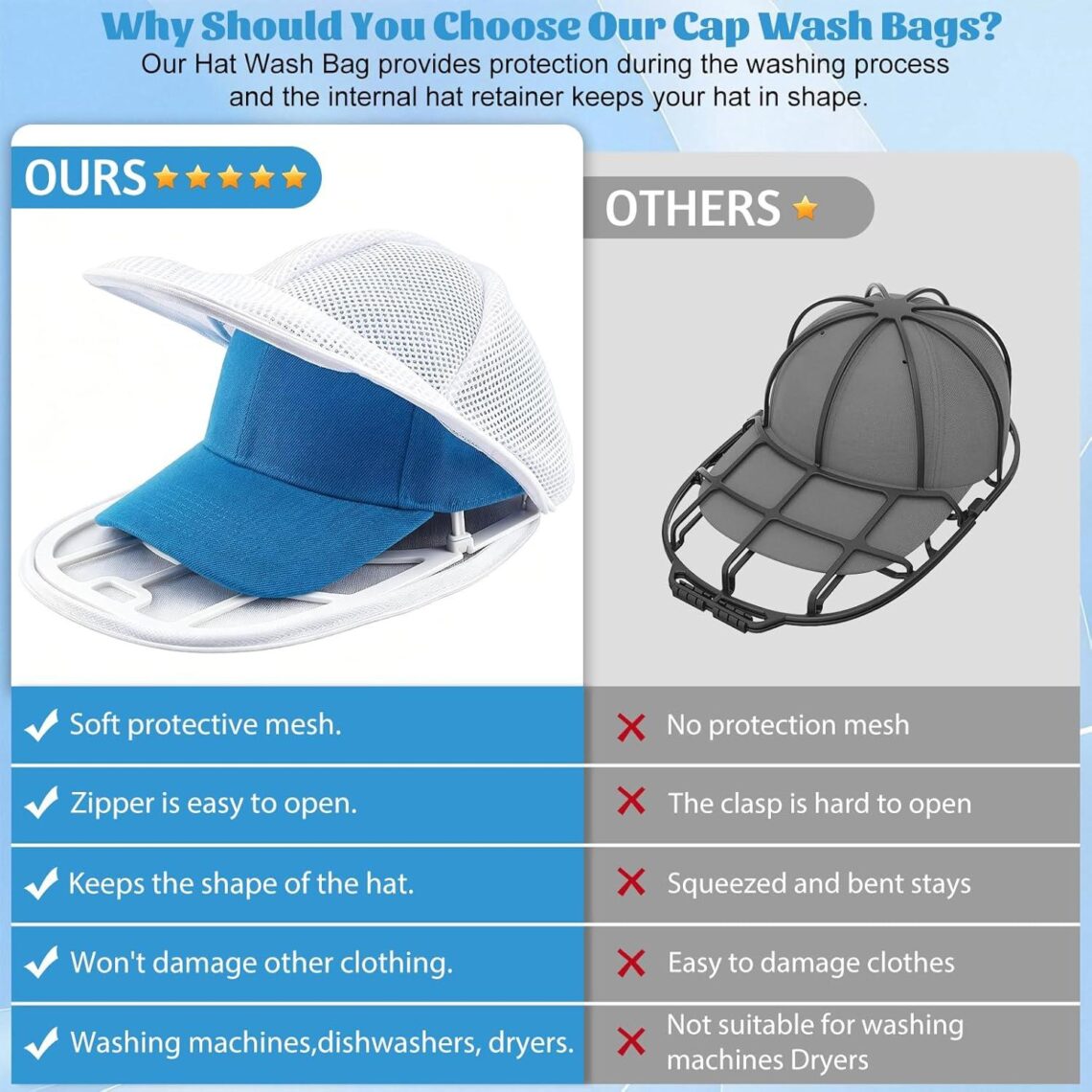 Best Hat Cleaner – Eiito 4Pcs Hat Washer Cages and Bags Review