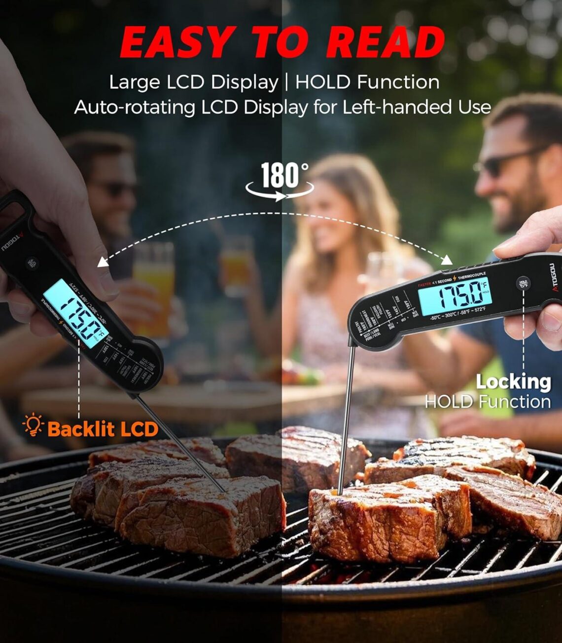 Best BBQ Thermometer – Atogou Digital Meat Thermometer, Rapid & Accurate Review