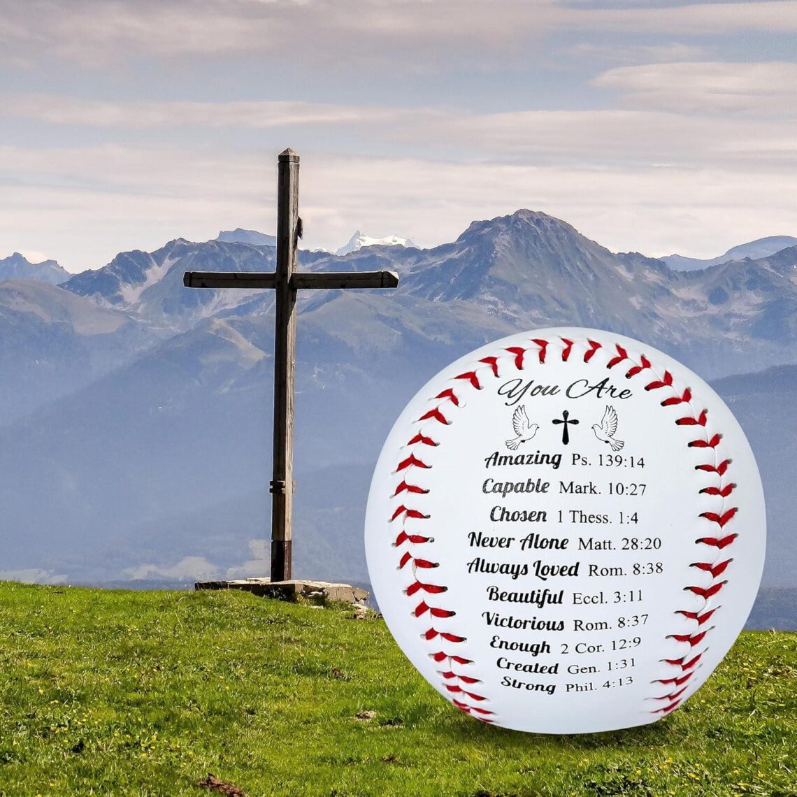 Best Religious Sports Gifts – Inspirational Bible Verse Baseball for Men Review