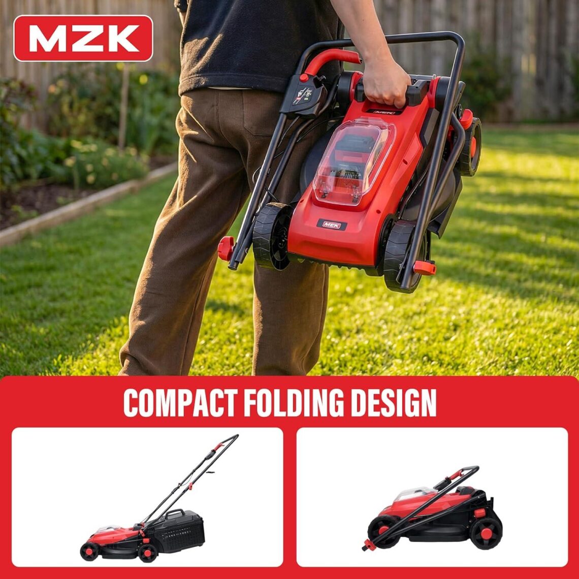 Best Lawn Mower – MZK 20V 13″ Electric Brushless Cordless Review