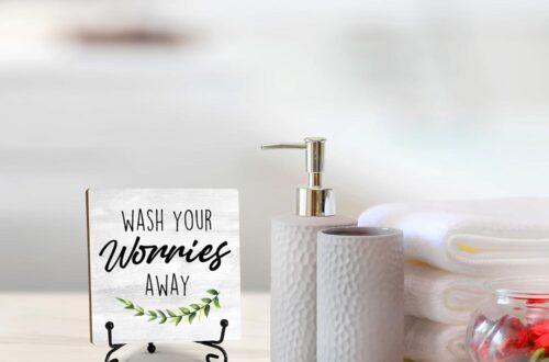 Best Bathroom Decor – Sage Green Laundry Sign, Funny Sink Shelf Review