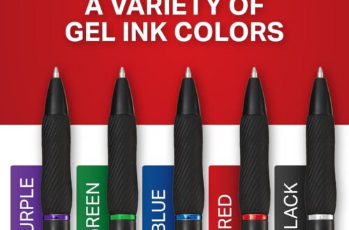 Best Writing Supplies – Sharpie S-Gel Pens, Medium Point (0.7mm), Black Ink – Ideal for Note-Taking, Journaling, Drawing