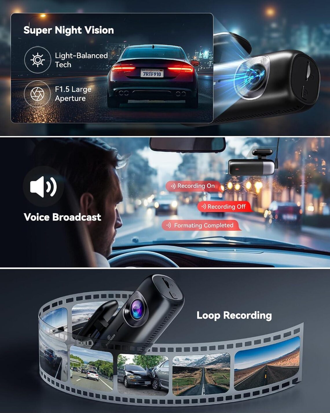 Best Dash Cam – REDTIGER F9 4K Front and Rear 1080P Wireless Review