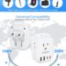 Best Travel Power Adapter – European Plug Converter, LENCENT US to EU with 4 Outlets & 4 USB Ports Review