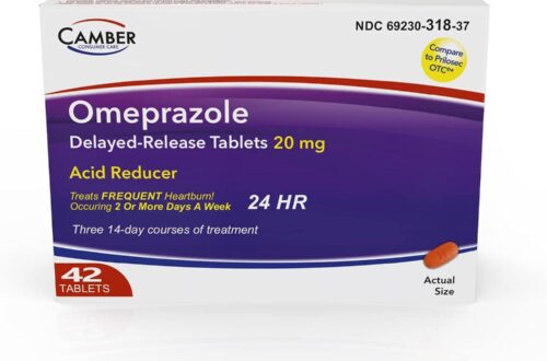 Best Heartburn Relief – Camber Omeprazole 20mg Delayed-Release Tablets, 42 Count Review