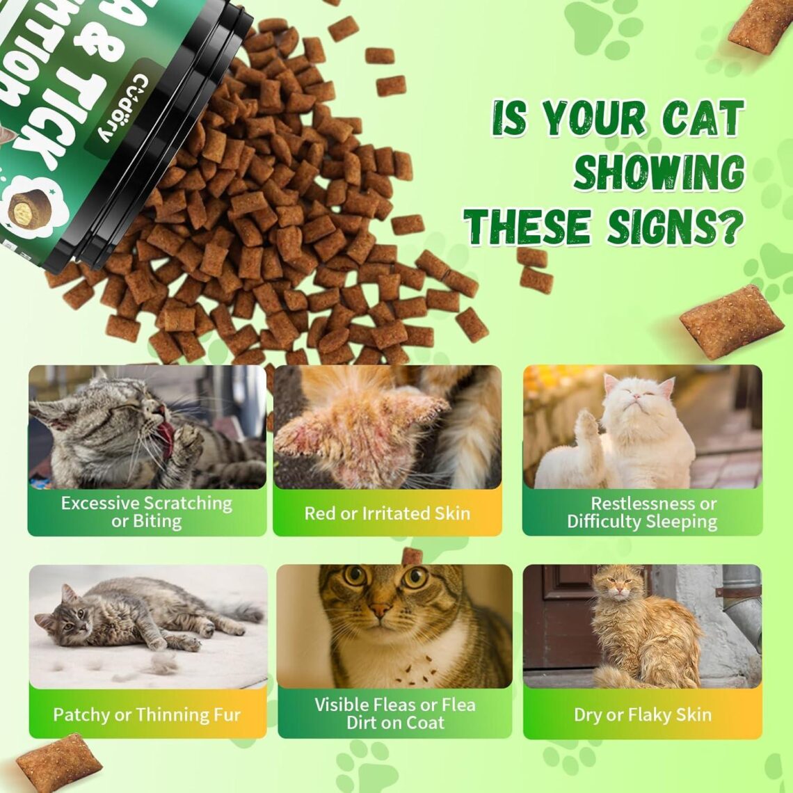 Best Cat Flea Treatment – Flea and Tick Prevention for Cats – 500 Chews with Skin & Coat Support – Natural Chicken Flavor Review