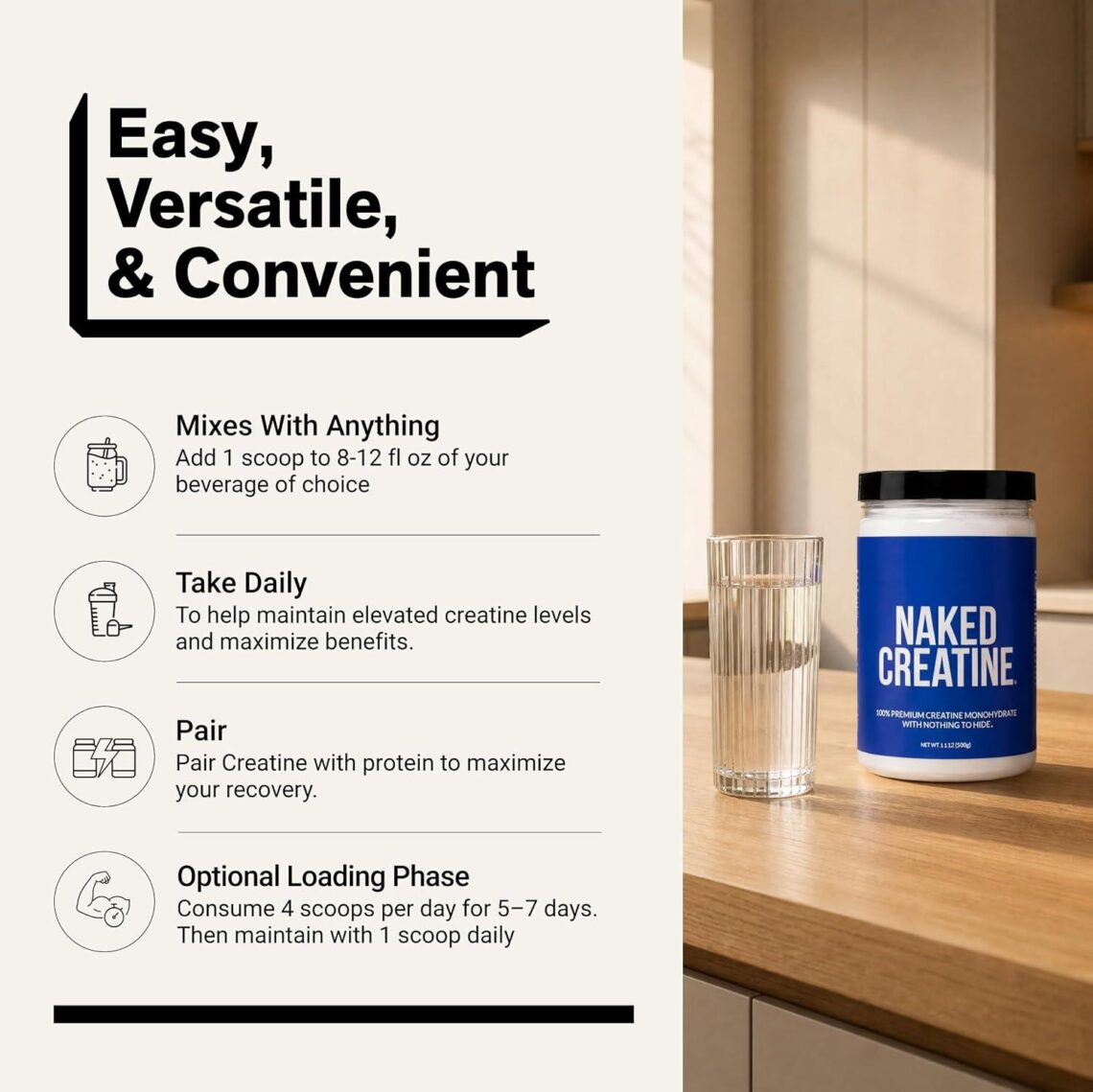 Best Creatine Supplement – NAKED Micronized Creatine Powder Review