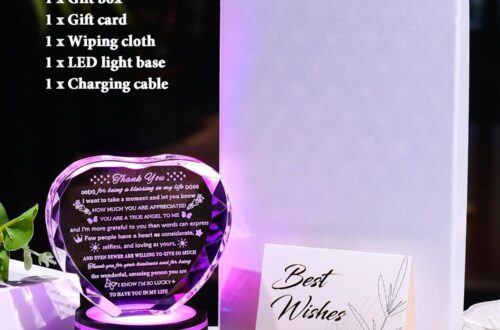 Best Appreciation Gifts – YWHL Thank You Gifts for Women Men Friends Mom with Colorful Light Base Review