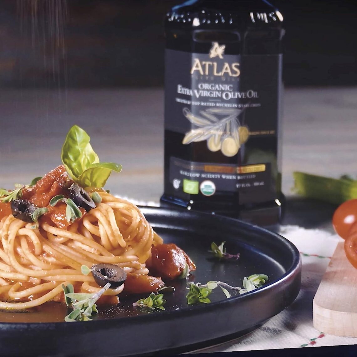 Best Olive Oil – Atlas 750 mL Organic Cold Press Extra Virgin Olive Oil in Glass Bottle | Rich Polyphenols from Morocco | Farm Fresh and Trusted by Chefs
