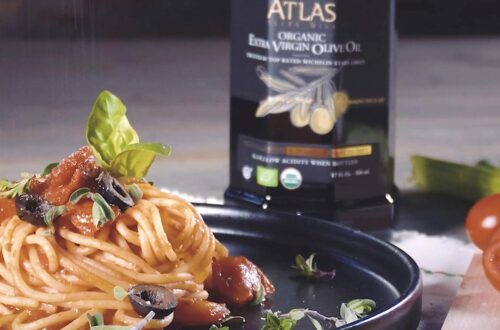 Best Olive Oil – Atlas 750 mL Organic Cold Press Extra Virgin Olive Oil in Glass Bottle | Rich Polyphenols from Morocco | Farm Fresh and Trusted by Chefs