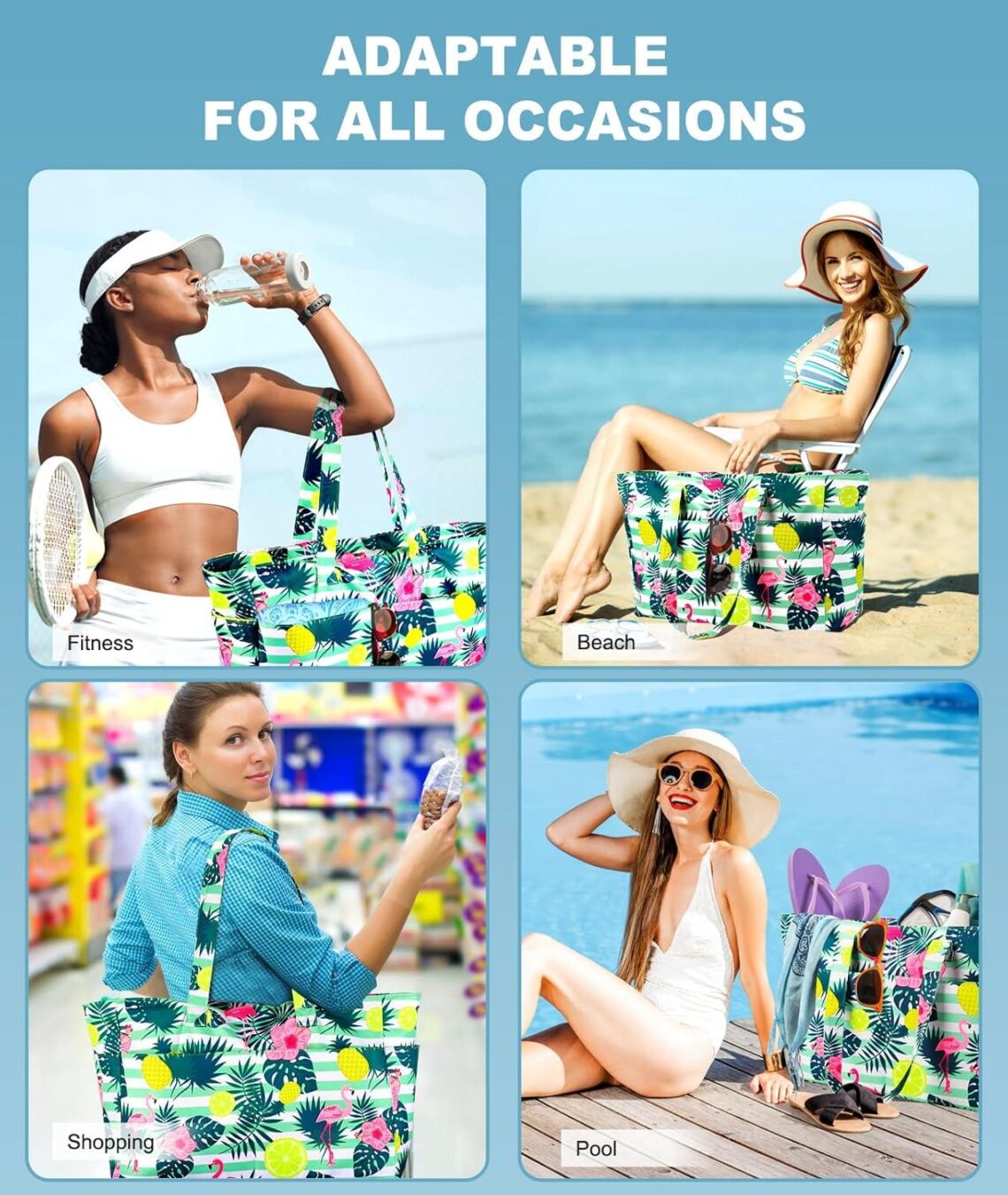 Best Beach Bag – ISEYOU Waterproof Large Tote with Wet Compartment Review