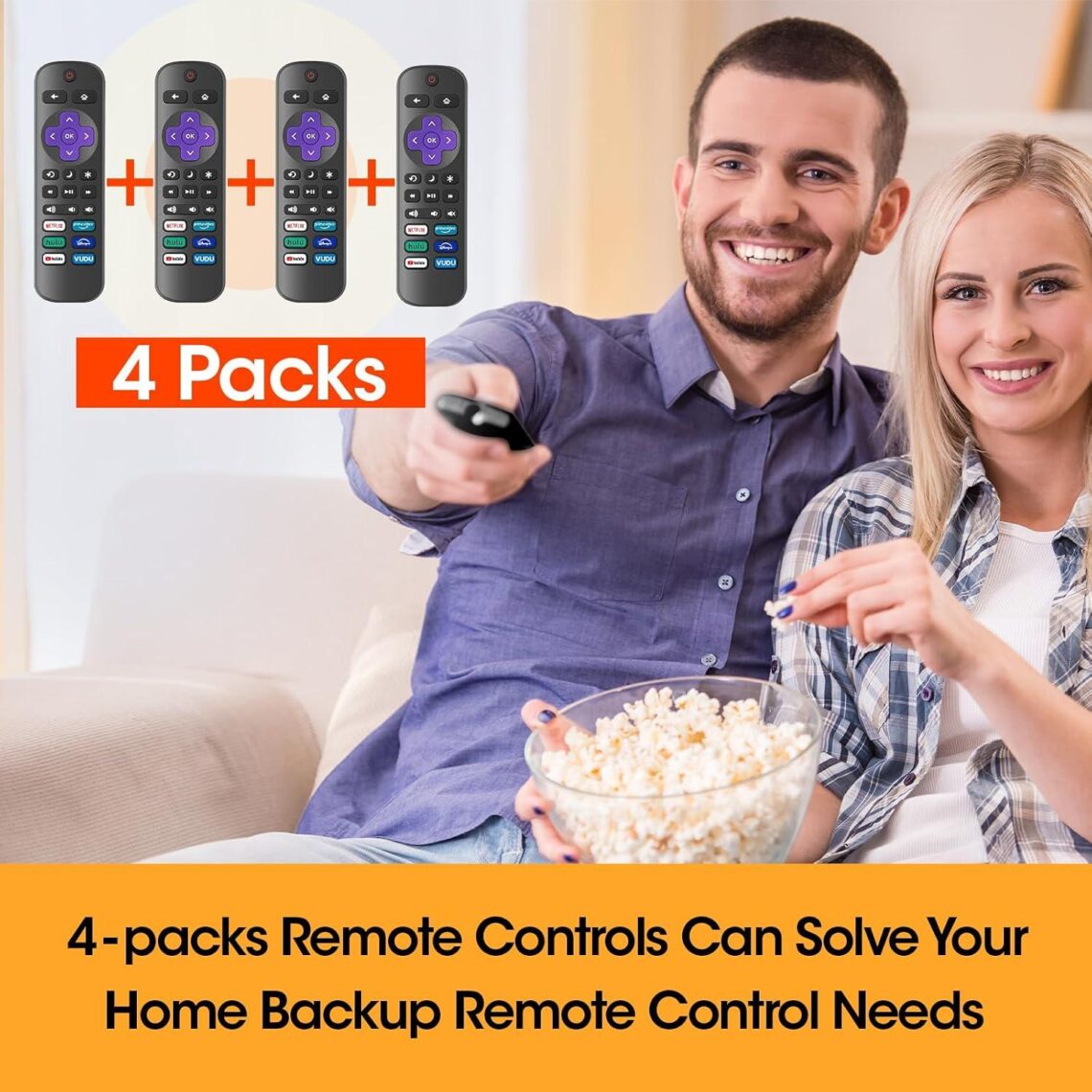 Best Remote Control for Roku TV – 4 Pack Compatible Review