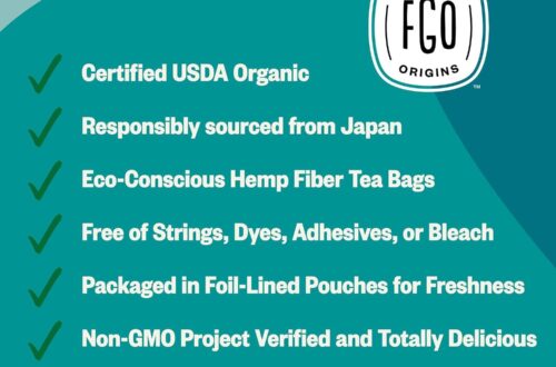 Best Green Tea – FGO Organic Sencha 100 Count, Eco Bags Review