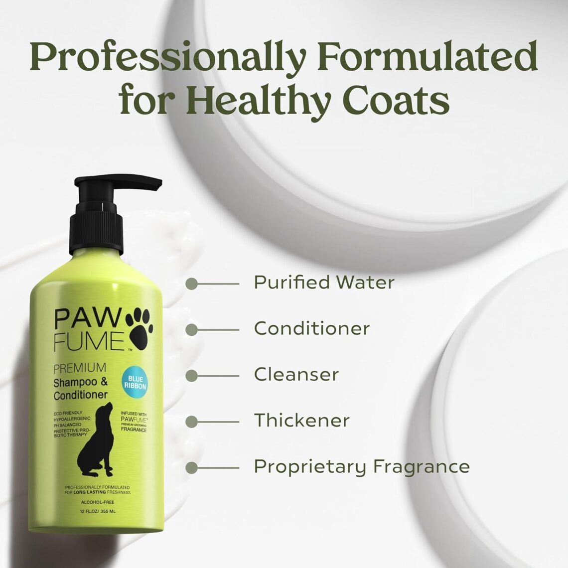 Best Dog Shampoo – PAWFUME Blue Ribbon, 1-Pack for Nourish & Detangle