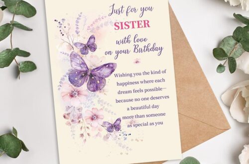 Best Sentimental Sister Birthday Card – Gift, Meaningful Greetings Review