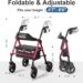 Best All Terrain Walkers – HOMLAND Foldable Rollator with Seat Review