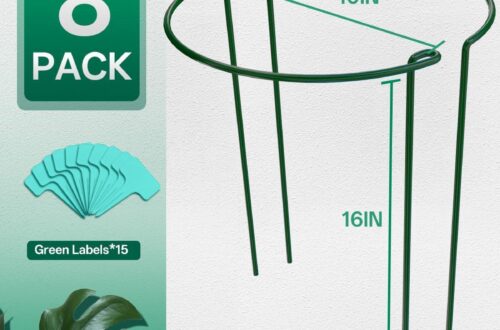 Best Garden Plant Supports – 8 Pack 16 In Stakes, Peony Cages & Labels Review