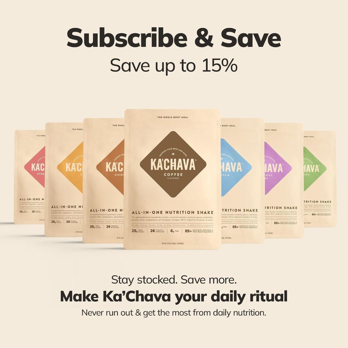 Best Protein Powder – Ka’Chava All-In-One Nutrition Shake, Strawberry, 15 Servings, 85+ Superfoods & Nutrients, Vegan Dairy Free Review