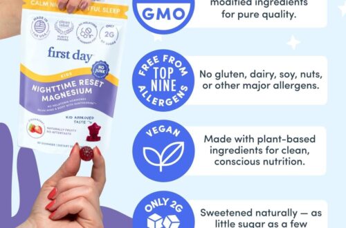 Best Kids Sleep Aid – Kids Magnesium Citrate Gummies (Ages 4+) with No Melatonin | Calm Kids Magnesium Gummies | Bedtime Supplement for Better Sleep with Suntheanine® L-Theanine | Strawberry | 30-Days Supply