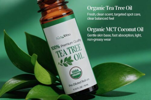 Best Acne Treatment – Tea Tree Essential Oil Roll On for Clear Skin – 100% Organic MCT Coconut Oil – 10ml Travel Size Review